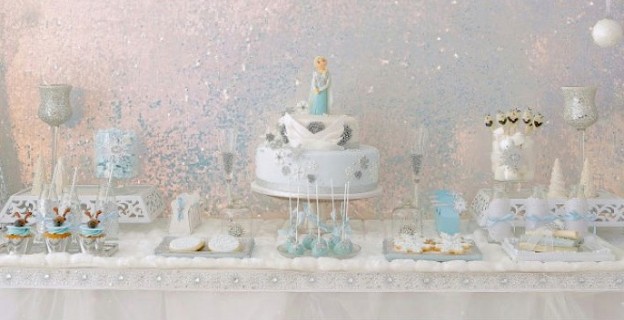 Disney FROZEN themed birthday party via Kara's Party Ideas KarasPartyIdeas.com #frozen #frozenparty #karaspartyideas