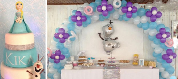 Pastel Frozen themed birthday party via Kara's Party Ideas KarasPartyIdeas.com #frozen #frozenparty #letitgo (2)