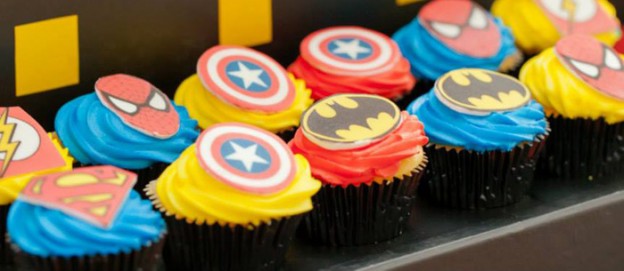 Superhero themed birthday party vis Kara's Party Ideas KarasPartyIdeas.com Cakes, favors, printables, decor, and MORE! #superheroparty #karaspartyideas (1)