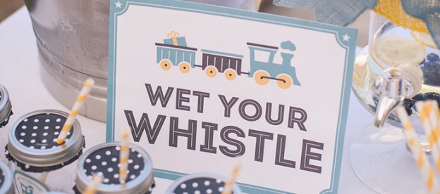 Modern + Vintage Train themed birthday party via Kara's Party Ideas KaraPartyIdeas.com #trainparty #vintagetrains #karaspartyideas Printables, favors, desserts, games, and more! (1)