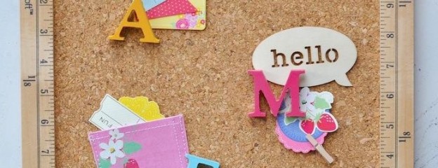 Back to school diy craft project- cork bulletin board gift! Via Kara Allen KarasPartyIdeas.com | Kara's Party Ideas for Michaels #create2educate #michaels