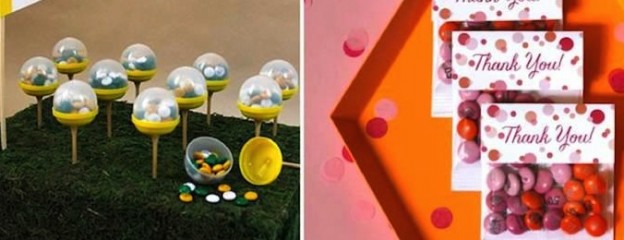 Top 5 Party favor packaging ideas with FREE PRINTABLE TAGS and more! Via Kara's Party Ideas, My M&M's and Evite- KarasPartyIdeas.com