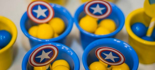 Avengers + Superhero themed birthday party via Kara's Party Ideas KarasPartyIdeas.com Cake, decor, favors, games, etc! #theavengers #avengersparty #avengersbirthdayparty #superheroparty (2)