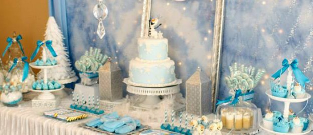 Frozen winter wonderland themed birthday party via Kara's Party Ideas KarasPartyIdeas.com Printables, cake, favors, decor, cupcakes, recipes, supplies, etc! #frozen #disneysfrozen #frozenparty (1)