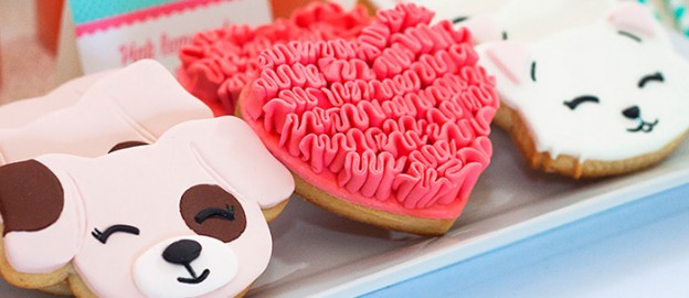 Kitten and Puppy Love themed birthday party via Kara's Party Ideas KarasPartyIdeas.com Cake, cupcakes, decor, printables, and more! #puppyparty #kittenparty #puppylove #karaspartyideas (2)