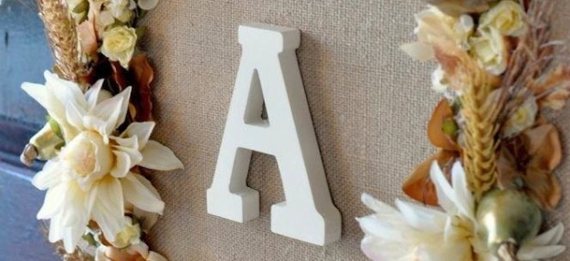Fall Floral Wreath + Frame Wall / Door hanging via Kara Allen | Kara's Party Ideas KarasPartyIdeas.com (4)