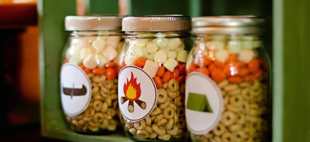 Rustic Camping birthday party via Kara's Party Ideas KarasPartyIdeas.com Cake, decor, favors, cupcakes, printables, invitation, recipes, and more! #campingparty #camppartyideas (1)