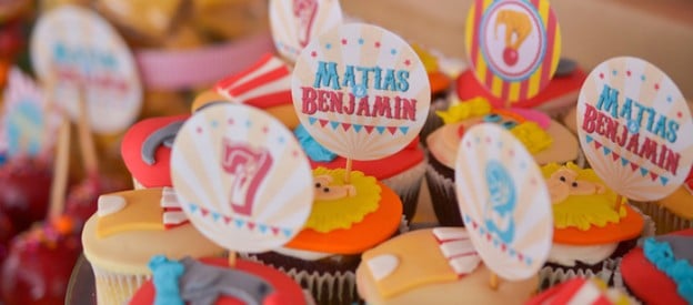 Vintage Circus themed birthday party via Kara's Party Ideas KarasPartyIdeas.com Cake, decor, favors, desserts, invitation, and more! #circus #vintagecircus #circusparty (2)