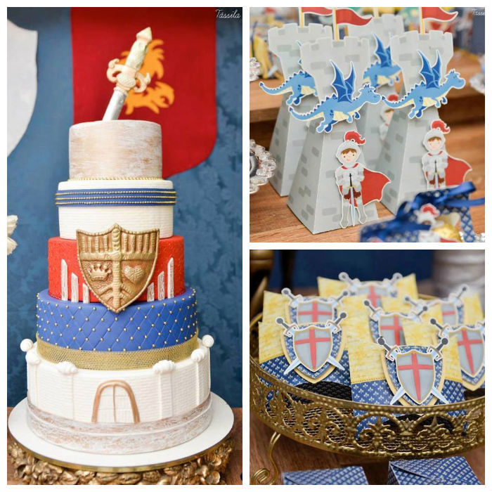 Kara's Party Ideas Knights + Dragons Birthday Party | Kara's Party Ideas
