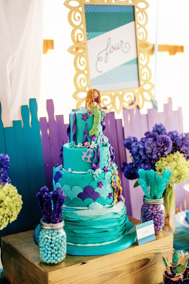 Kara's Party Ideas Splish Splash Mermaid Bash Birthday Party | Kara's ...