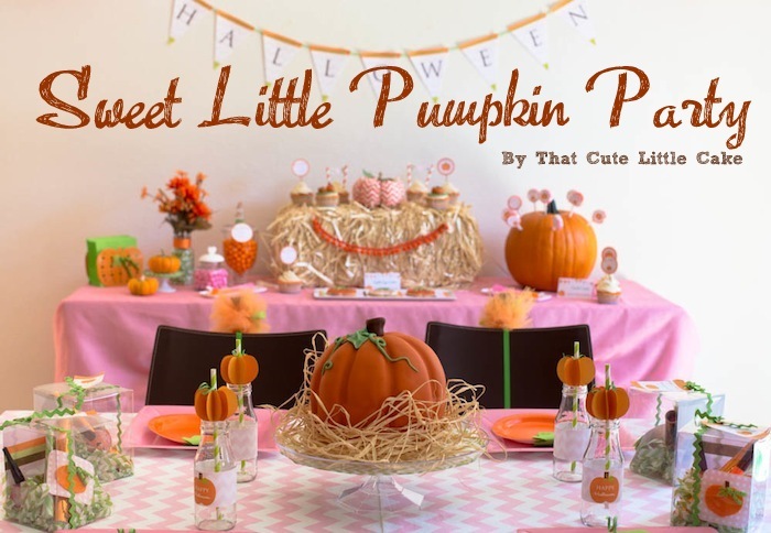 Kara's Party Ideas Sweet Pumpkin Birthday Party | Kara's Party Ideas