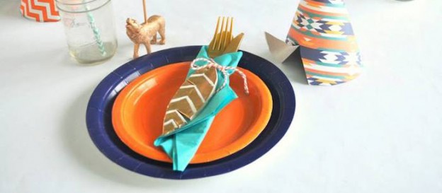 Tribal + Camping themed birthday party via Kara's Party Ideas KarasPartyIdeas.com Invitation, supplies, cake, desserts, tutorials, and more! #tribalparty #nativeamerican #campingparty #aztecparty #karaspartyideas (1)