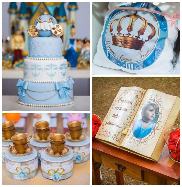 Kara's Party Ideas Princess Cinderella Themed Birthday Party | Kara's ...