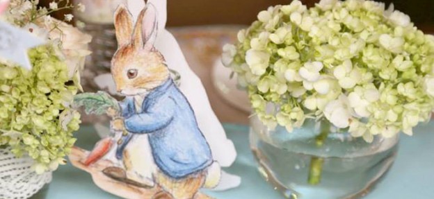 Peter Rabbit themed baby shower via Kara's Party Ideas KarasPartyIdeas.com Decor, printables, favors, desserts, food, and more! #peterrabbit #peterrabbitparty #peterrabbitbabyshower (2)