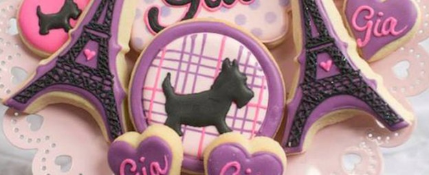 Scottie Dog in Paris birthday party via Kara's Party Ideas KarasPartyIdeas.com Cake, banners, desserts, favors, food, and more! #paris #parisparty #scottiedog #dogparty (1)