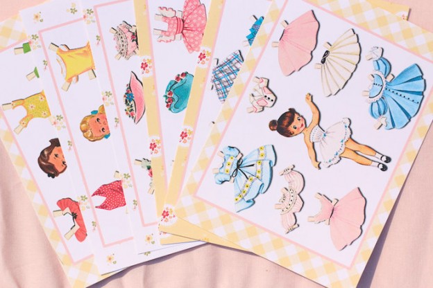Kara's Party Ideas Vintage Paper Doll Themed Birthday Party | Kara's ...