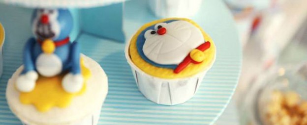 Doraemon Cat themed birthday party via Kara's Party Ideas KarasPartyIdeas.com Printables, decor, favors, food, and more! #doraemon #doraemoncat #doraemonparty #doraemoncatparty #doraemoncake (1)