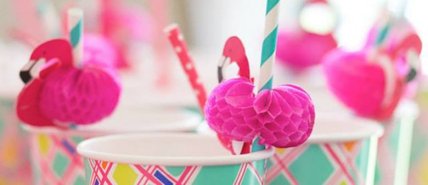 Flamingo themed 1st birthday party via Kara's Party Ideas KarasPartyIdeas.com Printables, cake, banners, food, desserts, and more! #flamingo #flamingoparty #pinkflamingo (1)