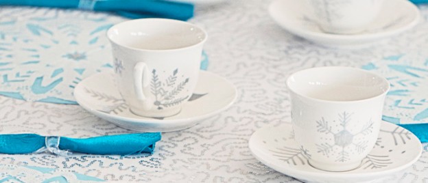 Frozen Themed Birthday Tea Party via Kara's Party Ideas KarasPartyIdeas.com Banners, decor, garland, desserts, cake, cupcakes, and more! #frozen #frozenteaparty #frozenparty #winterwonderland (1)