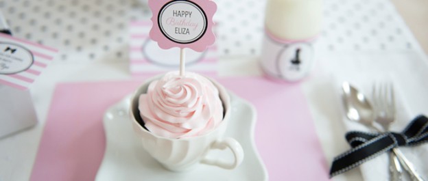 Pink and Black Dress Up Tea Party via Kara's Party Ideas KarasPartyIdeas.com The Place for All Things PARTY! #pinkandblack #teaparty #pinkteaparty #dressup #dressupparty (1)