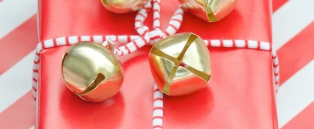 Creative gift wrapping idea for the christmas holidays via Kara Allen Kara's Party Ideas KarasPartyIdeas.com