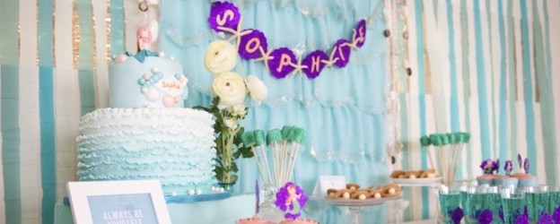 Mystical mermaid themed birthday party via Kara's Party Ideas