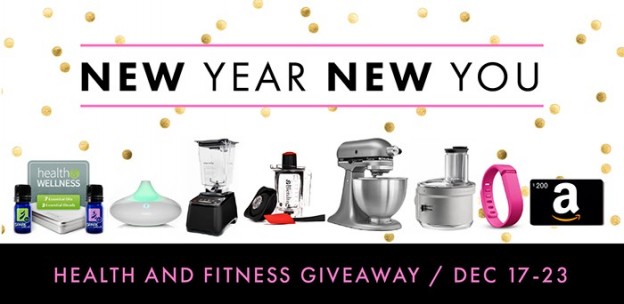 New Year New You HUGE Giveaway! Fitness and Health! Blendtec, Kitchenaid and more!