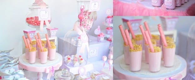 Little Ballerina Themed Birthday Party via Kara's Party Ideas KarasPartyIdeas.com The Place for All Things Party! #ballerinaparty #balletparty #balletpartyideas (1)