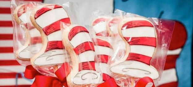 Cat In The Hat Birthday Party via Kara's Party Ideas KarasPartyIdeas.com Cake, printables, desserts, supplies, invitation, and more! #catinthehat #catinthehatparty #catinthehatpartyideas (2)