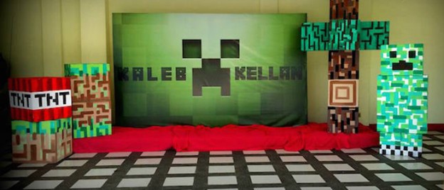 Minecraft Themed Birthday Party via Kara's Party Ideas KarasPartyIdeas.com #minecraft #minecraftparty #minecraftsteve (2)