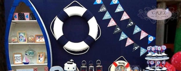 Nautical themed 1st birthday party via Kara's Party Ideas KarasPartyIdeas.com Printables, tutorials, cake, desserts, favors, food, and more! #nautical #nauticalparty #nauticalbirthdayparty #sailboatparty (1)