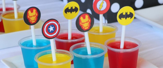 Superhero Themed Birthday Party via Kara's Party Ideas KarasPartyIdeas.com Cake, decor, favors, printables, tutorials, and more! #supehero #superheroparty #supeheropartyideas (2)