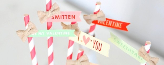 Valentine's day straws / straw toppers via Kara's Party Ideas | KarasPartyIdeas.com for Target and American Crafts #OneSpotValentine-2