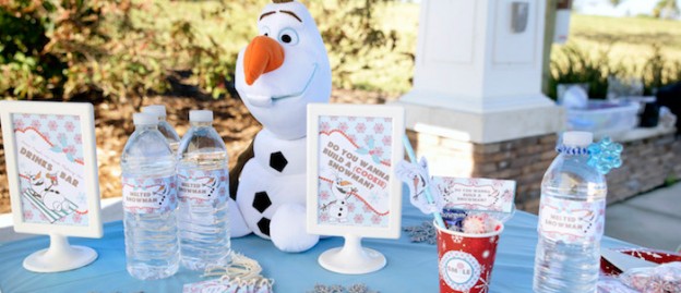 Do You Want To Build A Snowman Themed Workshop Party via Kara's Party Ideas KarasPartyIdeas.com Party supplies, tutorials, cake, banners, printables, recipes, and more! #frozen #frozenparty #doyouwanttobuildasnowman #cookiedecorating (1)