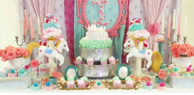 Pastel Carousel Themed Birthday Party via Kara's Party Ideas KarasPartyIdeas.com #pastelcarouselparty #pastelpartyideas #carouselparty (1)