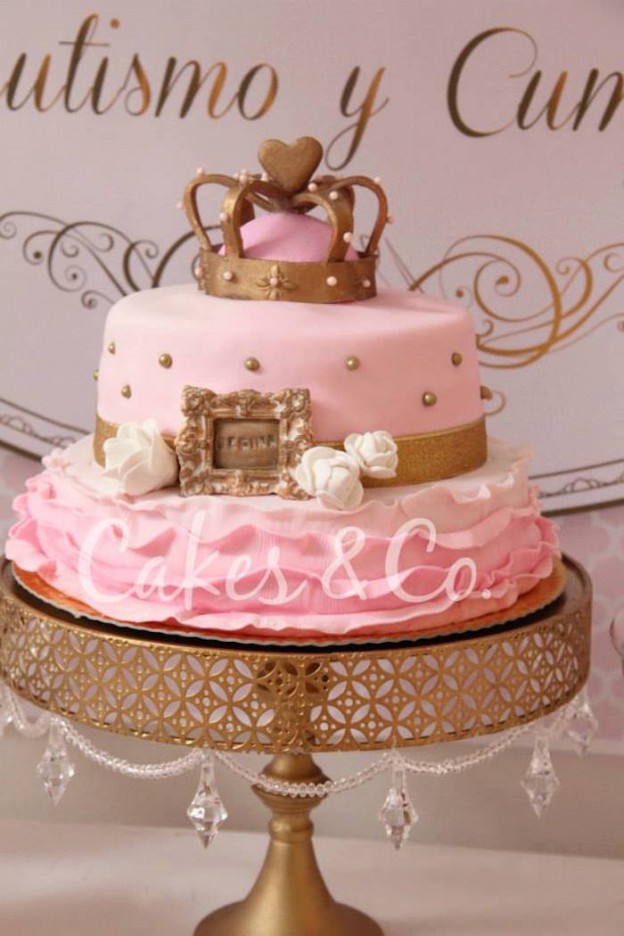 Kara's Party Ideas Pink & Gold Princess 1st Birthday Party | Kara's ...