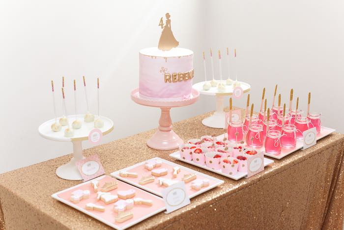 Kara's Party Ideas Pink & Gold Princess Birthday Party | Kara's Party Ideas