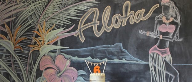 Vintage Hawaiian Birthday Party via Kara's Party Ideas KarasPartyIdeas.com Cake, decor, printables, tutorials, giveaways and more! #hawaiianparty #vintagehwaiianparty #luau #vintageluau #karaspartyideas (1)