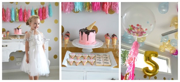 Glamorous Ice Cream Party via Kara's Party Ideas KarasPartyIdeas.com | Cake, decor, printables, tutorials, and more! #glamorousicecreamparty (2)