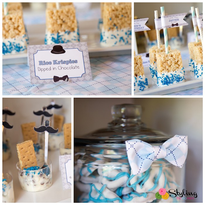 Kara's Party Ideas Little Man Themed Birthday Party | Kara's Party Ideas