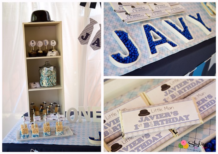 Kara's Party Ideas Little Man Themed Birthday Party | Kara's Party Ideas