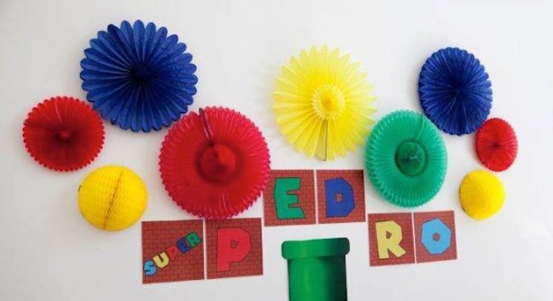 Mario Bros themed birthday party via Kara's Party Ideas KarasPartyIdeas.com #marioparty (1)