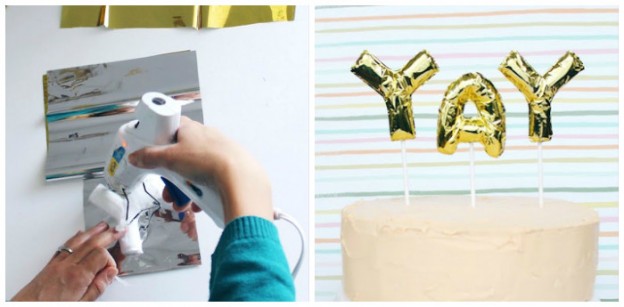 Mini Foil Balloon Cake Toppers via Kara's Party Ideas KarasPartyIdeas.com #minifoilballooncaketoppers (1)