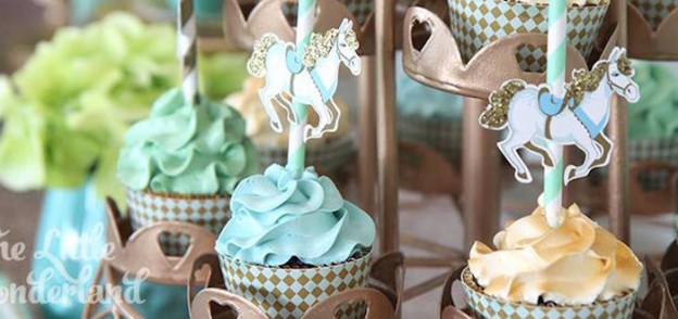 Royal Carousel themed 1st Birthday Party via Kara's Party Ideas | KarasPartyIdeas.com Printables, tutorials, desserts, cake, banners, food and more! #royalcarouselparty (1)