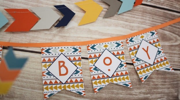 Tribal Little Brave Man themed baby shower via Kara's Party Ideas KarasPartyIdeas.com #tribalbabyshower (1)