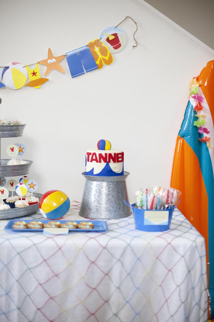 Kara's Party Ideas Beach Bash Birthday Party | Kara's Party Ideas
