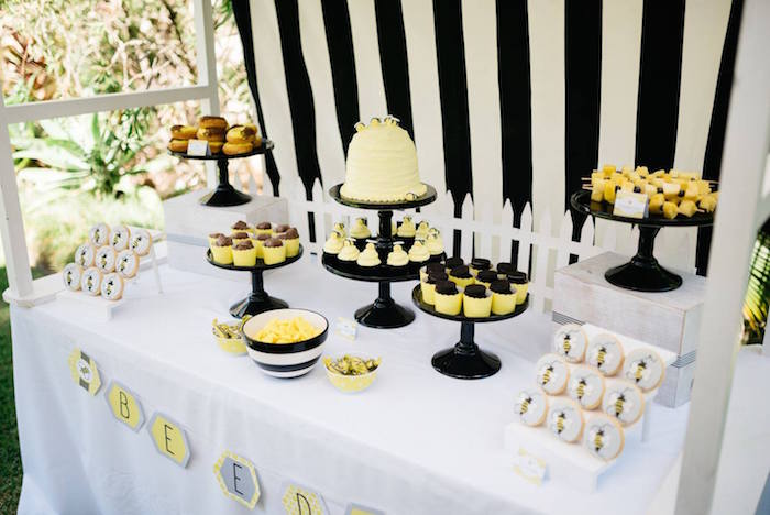 Kara's Party Ideas Bumble Bee Themed Birthday Party | Kara's Party Ideas