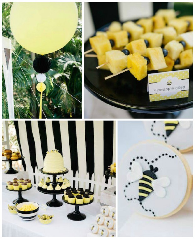 Kara's Party Ideas Bumble Bee Themed Birthday Party | Kara's Party Ideas