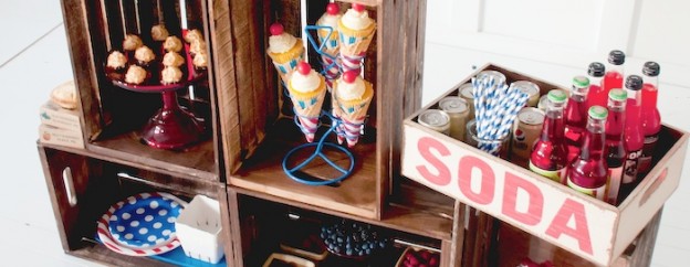 Celebrate America Summer Treats and Fruit Stand | 4th of July Party | Kara Allen | KarasPartyIdeas.com