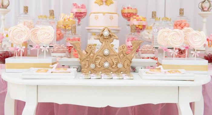 Kara's Party Ideas Pink & Gold Princess Birthday Party | Kara's Party Ideas